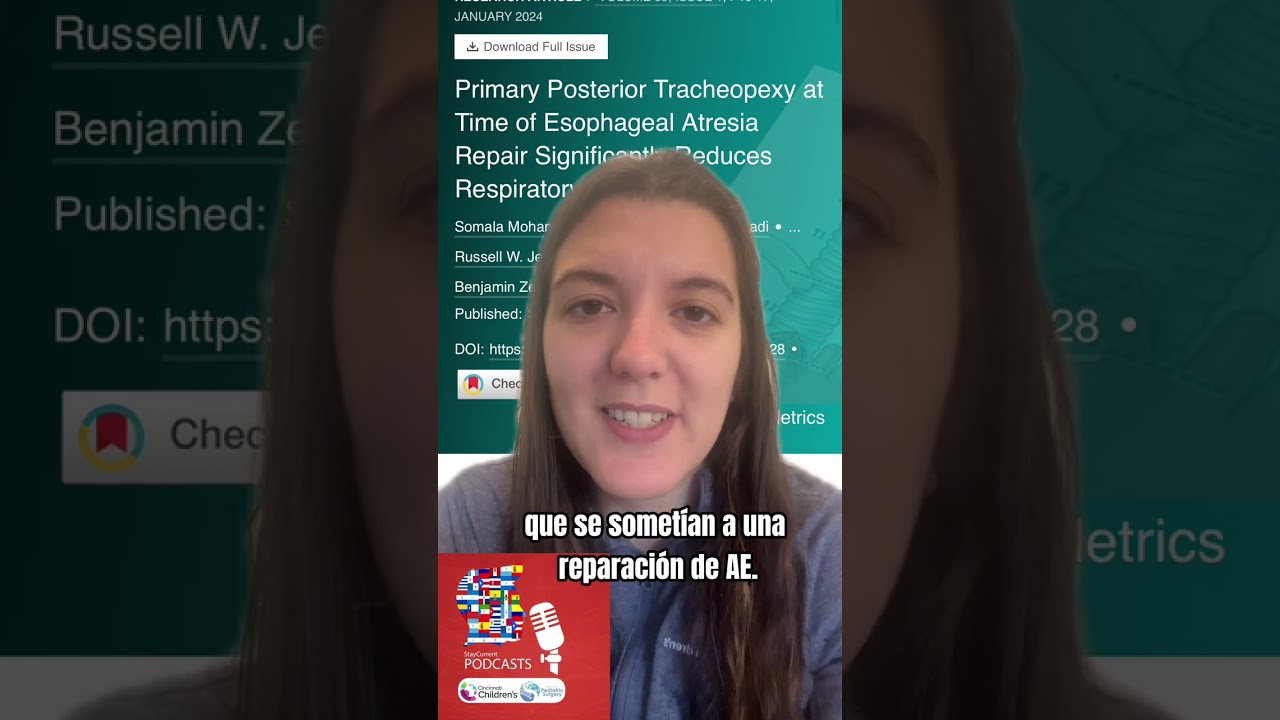 La traqueopexia posterior en el momento de la reparación de la AE reduce la morbilidad respiratoria