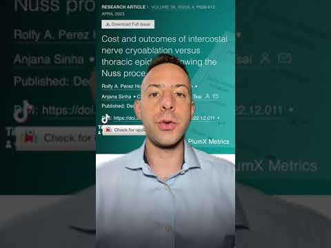 Cost and outcomes of intercostal nerve cryoablation vs thoracic epidural after the Nuss procedure