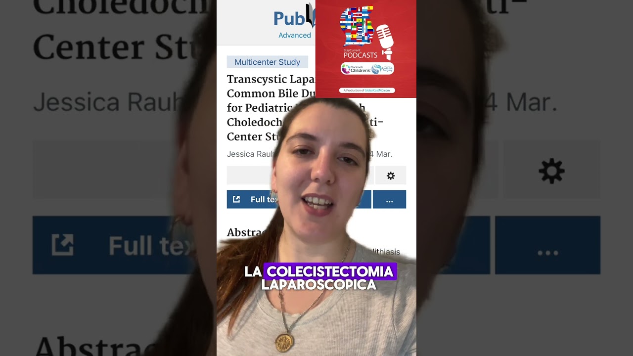 Exploración laparoscópica del conducto biliar común en pacientes pediátricos con coledocolitiasis
