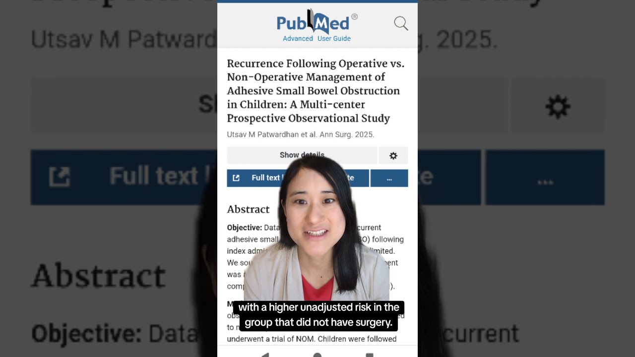 "Recurrence Following Operative vs. Non-Operative Management of Adhesive Small Bowel Obstruction..."